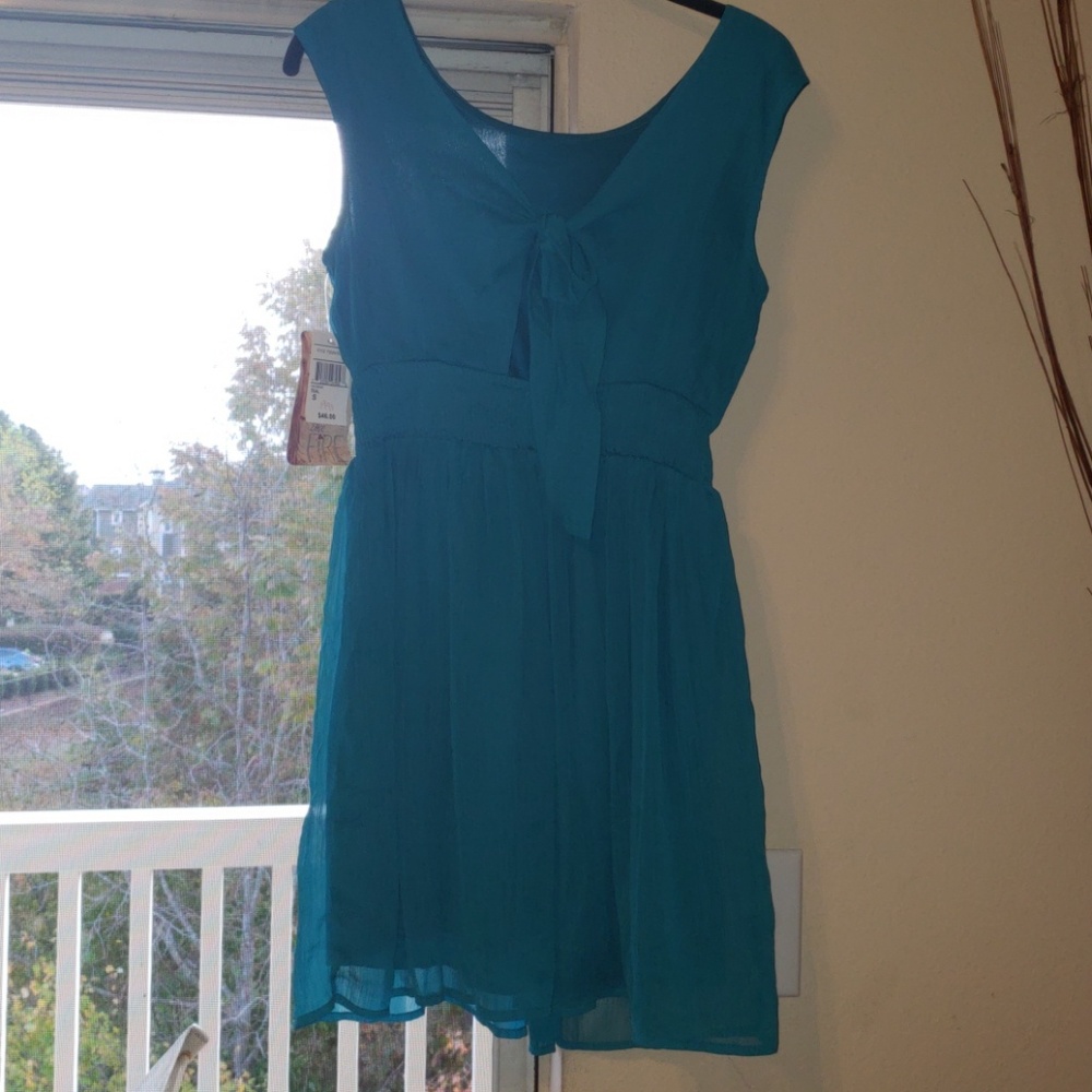 Love Fire - Teal sleeveless dress
